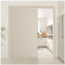 APMOE Rideaux de Porte de Style Accordéon pour Portes, Rideau Porte Entrée avec Bouton Magnétique Anti Froid et Chaleur, Rideau Separation de Piece pour Salon et Cuisine(Beige,150x240cm)