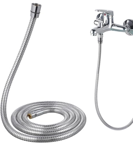 iplusmile 2m Edelstahl Duschschlauch Flexibel Druckfest Handbrause Schlauch Wasserschlauch Mit Außengewinde Innengewinde Hitzebeständig Gebrauchskomfort Badezimmer
