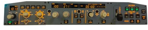 Lunaro D108 All-in-One A32X Home Cockpit Panel, for for Windows systems – Integrated FCU + Left EFIS + ECAM/Gear/Auto Brake Warnings