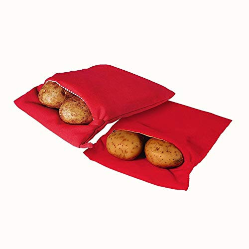 Lot de 2 sacs de cuisson pour pommes de terre au micro-ondes