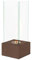 Stones Levels Bioethanol-Kamin, 25 x 25 x 65 cm, Braun