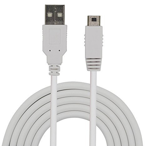 CHILDHOOD 4Ft 1.2m Cable de carga USB Cable de alimentación Adaptador de alambre para Wii U Controller Gamepad
