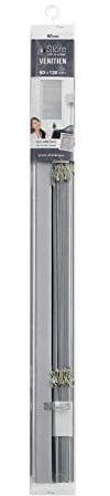 Douceur d'Intérieur, Jalousie mit Lamellen (60 x 130 cm) Silber Aluminium
