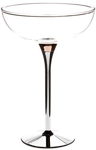 Kate Spade Rosy Glow 2-Piece Champagne Saucer Set, 1.40 LB, Clear