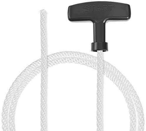 sourcing map Corde Démarrage à Recul avec Poignée 5mm Diamètre 1.15m 3.7ft Polyester Tirer Cordon pour 173F 188F 190F Tondeuse à Gazon Moteur Tronçonneuse Pièce