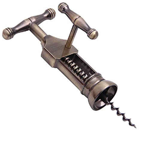 Feixiangge Sacacorchos Vintage aleación de zinc abridor de vino botella sacacorchos abridor de metal apalancamiento diseño sacacorchos barra herramientas abridor de vino estilo vintage