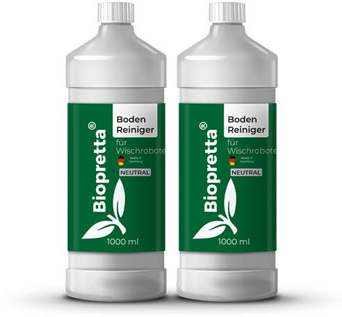 biopretta Bodenreiniger für Wischroboter Neutral 2 x 1000ml Reiniger Konzentrat sehr ergiebig und Ökologisch!