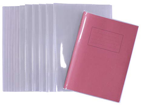 Bright Ideas Buchumschläge aus transparentem PVC, A4+, 250 Mikron, PK10, dicker und extra starker stabiler Kunststoff-Bücherumschlag, leicht zu reinigender Kunststoff und abwischbar, hergestellt zum