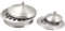 Communion Ware - Bandeja para servir vino sagrado con una cubierta y una placa de pan apilable con una cubierta, acero inoxidable (mate)