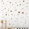 WANDKIND Kreise Set 120 Stück Wandtattoo für Babyzimmer V283 Aufkleber Sticker Kreis Wandaufkleber Kinderzimmer Punkte Dots Klebepunkte in verschiedenen Farben (Braun)