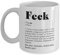 Irish Feck Definition Mug - Funny Gift from Ireland 11oz