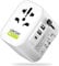 LENCENT Reiseadapter Reisestecker Weltweit 2-Pin EU Steckdose 2500W auf 3-Pol mit USB-C & 2 USB-A Internationale Reiseadapter Travel Adapter Weltstecker für USA UK England Australien Europa