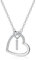 LIHELEI Damen Halskette Herz Buchstabe 925 Silber Kette Damen Personalisiere Kette, Geburtstags und Weihnachten Geschenk Für Frauen Mädchen Mama Freundin - I