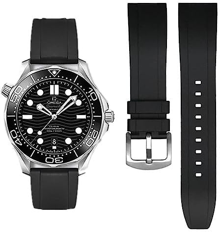 AIYIRUO Bracelets de Montre Fluorocarbone FKM Bracelet en Caoutchouc 19mm 20mm 21mm 22mm Bracelets de Montre à Dégagement Rapide Souples et Durables Bracelet de Remplacement