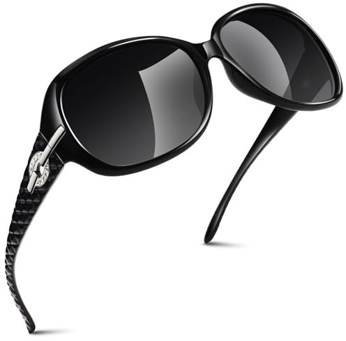 Polarised Sunglasses Womens Trendy Oversized Ladies Shades UV400 Protection Retro CAT3 Sun Glasses