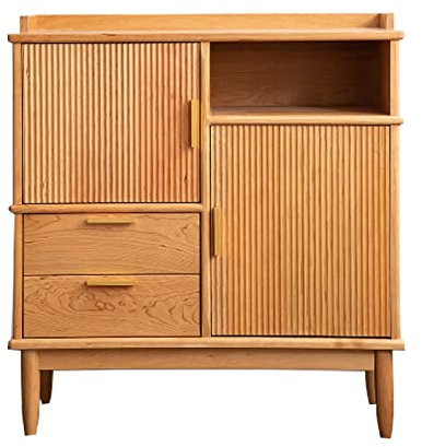TOMYEUS Anrichte Wohnzimmer Sideboard Schrank Weinschrank Küche Lagerschrank Esszimmer Lagerschrank einfache Teeschrank Eingangschrank aparadores para Salon (Size : 95 * 40 * 99cm)