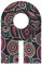Majea Damen Halstuch Zick Zack Muster Schwarz 19 180cm x 90cm