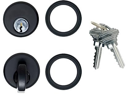 Summit DOORWARE Einsteckzylinder und 4066 Drehzylinder-Set | Adams Rite Ersatzteile mit Schlüsseln | 4036 Einsteckschloss Ersatzset | Duronotic Finish