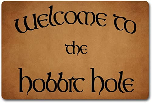 100 yeah Front Door Mat Welcome Mat Welcome To The Hobbit Hole Bathroom Kitchen Decor Area Rug Funny Doormat Indoor Outdoor Rug 23.6x15.7