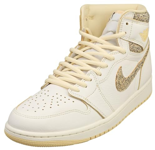 NIKE AIR Jordan 1 Retro HI Mens Fashion Trainers in Sail - 10 UK