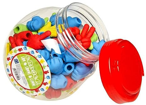 BEMIRO Radiergummi 100 Stück zum aufstecken Stift