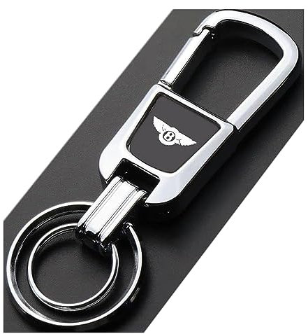ZENAHA Auto Schlüsselanhänger, Für Bentley Bingley Mulsanne Continental flying Bentayga Continental GT Auto Schlüsselanhänger Autoschlüssel Zubehör Unisex Personalisierter Geschenk,A