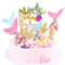 ENLACE Meerjungfrau Tortendeko Geburtstag Mädchen, 13 Stück Cake Topper, Kuchen Deko, Happy Birthday Tortenaufsatz für Kinder