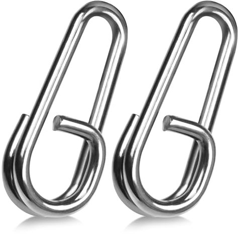 9KM DWLIFE Schnellwechsel-Angel-Clips, 50 Stück Edelstahl Karpfenangeln Power Clips Link für Köder (Größe 1,4 kg)
