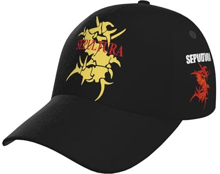 ASVIL Sepultura Roots Schwarz Baseball Cap Herren Damen Verstellbare Kappe Basecap Mützen Outdoor Baseballkappe Hat für Männer Frauen