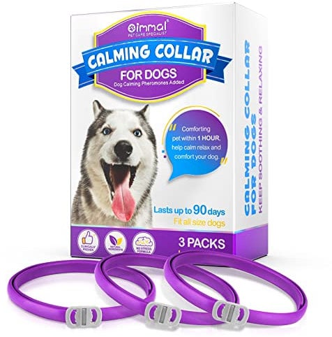Halsbands Hund 3Pcs, Einstellbares Design Pheromon Halsband Hund für Angst, Adaptil Calm Halsband No Stress Formula, beruhigungshalsband für hunde, Hunds Pheromone Halsbands Klinisch bewährt,18.9 Zoll