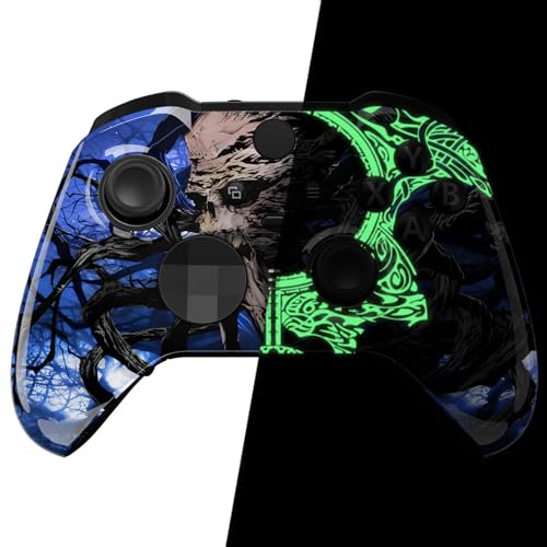 eXtremeRate Custodia Cover Frontale per Xbox Elite Series 2 Controller Model 1797,Scocca Case Ricambio per Xbox Elite Series 2 Wireless Controller Core&2 Anelli-Risveglio del Signore della Terra