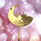 Eid Mubarak Cake Topper, Gold, Silver Eid Cake Topper, Durable, Reusable Eid Cake Decorations, Eid Hamper Gift UK. (Gold)