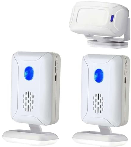 Motion Sensor Doorbell,Wireless PIR Motion Sensor Detector Home Store Welcome Buzzer Security Alarm Chime for Business Mailbox Front Door Entry Alert