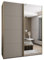 MEBLE KRYSPOL LUX 3 Eleganter 2-türiger Schwebetürenschrank mit Spiegel an der Tür - Leise schließend - HETTICH Topline L System - 245,5x190x64cm - Kaschmir, Kaschmir, Gold