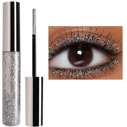 5D Silk Fiber Mascara Waterproof Long-Lasting Not Blooming Eye Lashes Mascara Thick Curling Lengthening Volume Bunt Wimperntusche Fast Dry False Lash Effect Extension Make-Up (#03, 6ML)