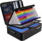 Fireproof Document Box 5200℉ File Organiser with Lock Waterproof and Fireproof Document Storage,Multi-Layer Portable Filing Box Home Office A4 Document organiser for Important Documents,Certificate