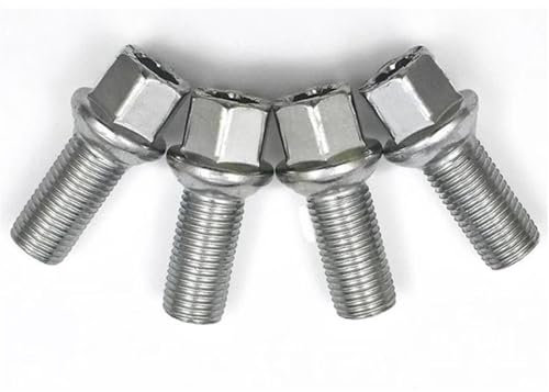 GYTTAK Reifenschraube Radmutter Kompatibel Mit VW Für Passat Für Tiguan Für Touran, Auto-Radnabe, Reifenschrauben, Radschrauben, Radbolzen, Alufelgenmuttern, 4 Stück