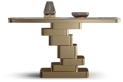 Table de canapé contemporaine extra longue et étroite pour salon, entrée, table console moderne pour couloir, porte d'entrée, buffet (petit)
