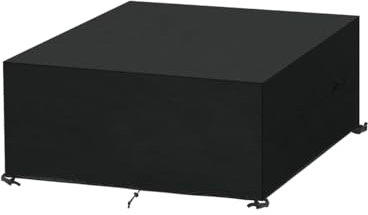 SanGlory Housse de Protection Exterieur Housse de Meuble de Jardin, Bache pour Salon de Jardin Impermeable Bâche Table Jardin Étanche Tissu Oxford, Coupe-Vent, Anti-UV, 140x100x75cm