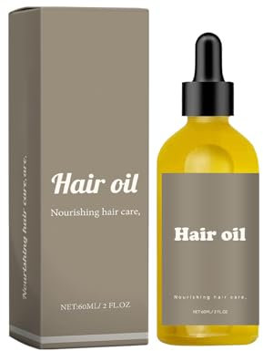 Rosmarinöl Haare, Bio Natürliches Haaröl zum Haarwachstum Beschleunigen mit Biologischen Rosmarinöl, Rizinusöl, Mandelöl und Arganöl als Haarmaske und Haarkur, 60ml (1PC)