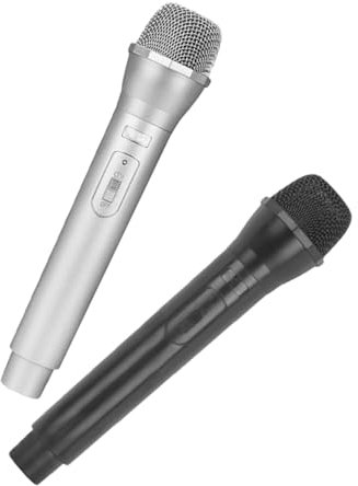 HOMOBABE 2Pièces Faux Microphone Simulé pour Accessoires de Performance Scénique de Simulation de Micro pour Cosplay