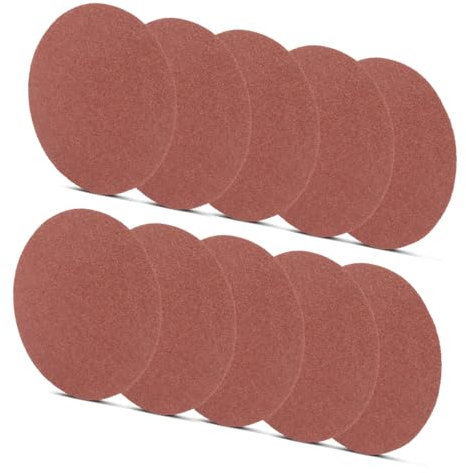 STAHLWERK Schleifscheiben 10er Set 150 mm mit K100 Körnung Schleifpads, Schleifmittel, Zubehör für Tellerschleifer und Schleifgeräte