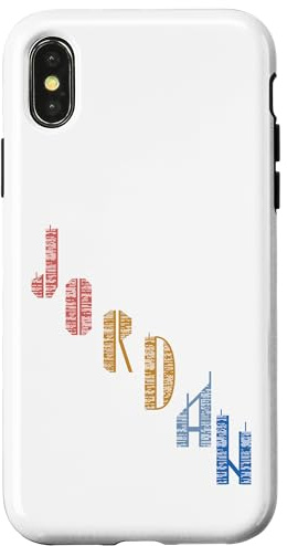 Vintage Jordan t shirt with Skyscarper Jordan Case for iPhone X/XS