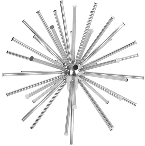 SEAFRONT Buse de Fontaine de Pissenlit, Conception de Boule de Cristal en Acier Inoxydable, Pulvérisation d'eau Multi-trous pour la Décoration d'étang de Jardin et de Piscine (G1in)
