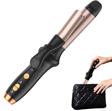 Lockenstab 3-Temperaturstufen mit Sicherheitsverriegelung | Für langes Haar für Damen mit langen, kurzen, glatten & lockigen Haaren, für Stylisten, Zuhause, Salon,