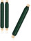 com-four® 3X Blumenwickeldraht-Set, Bindedraht in grün auf Holzstab gewickelt, Stärke 0,65 mm, 300 g (Grün - 03 Stück)