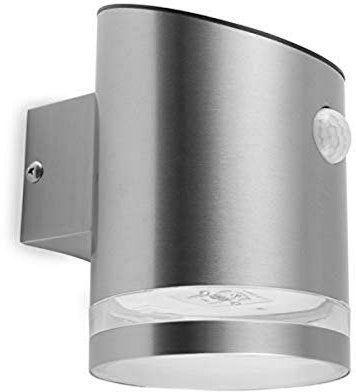 Smartwares Outdoor Wall Light, Solar Powered, PIR Motion Sensor, Integrated LED, 75 Lumens, IP44