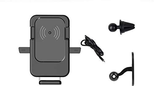 Qi Wireless Car Charger Mount, 10w Qi Fast Charging Car Phone Holder Air Vent&Dashboard Compatible with Samsung Galaxy Note 9/ S9/ S9+ /S8 /S8+, Compatible with iPhone Xs/Xs Max/XR/X/ 8/8 Plus