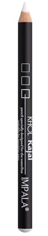 IMPALA | Wasserdichter Khol Eyeliner 84 Intensives Weiß | Eyeliner | Perfekte Linien, intensive Augen | Wasserfester und langlebiger Eyeliner | Sanfte und cremige Formel | Make-up