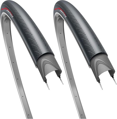 Fincci Rennrad Fahrradreifen 28 Zoll - Paar FaltReifen 700x25c - Slick Fahrradmantel 25-622 für Gravel Bike, E Bike, Tourenräder, Hybrid Fahrrad - 2er Pack